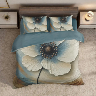 Двойно спално бельо Flower - Памучен сатен