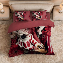 5 части спално бельо Giraffe - Памучен сатен