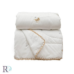 Бебешка олекотена завивка Лято Bear - Бяло