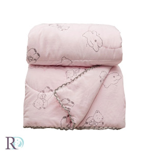 Бебешка олекотена завивка Лято Bear - Розово