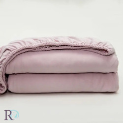 Чаршаф с ластик Пепел Вискоза - 90х200 см. 