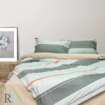 Двойно спално бельо Alek - Ппамучен сатен 