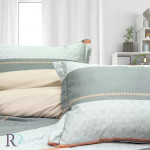 Двойно спално бельо Alek - Ппамучен сатен 