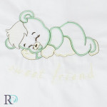 Бебешко спално бельо Sleepy Bear жълто и зелено