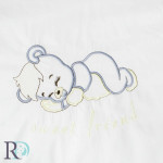 Бебешко спално бельо Sleepy Bear сиво и бяло