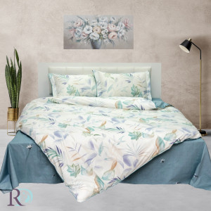 Двойно спално бельо Памучен сатен Elvira Двойно спално бельо Памучен сатен Elvira