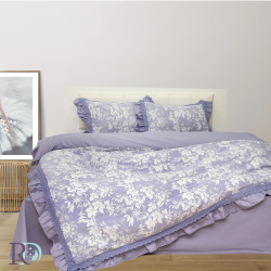 Спално бельо от органичен памук Miya лилав