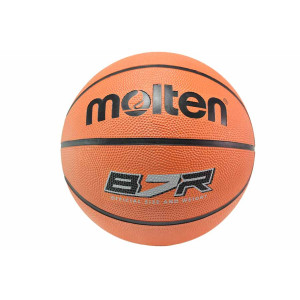 Топка за баскетбол, гумена материя -  за открити и закрити площи N 100021149