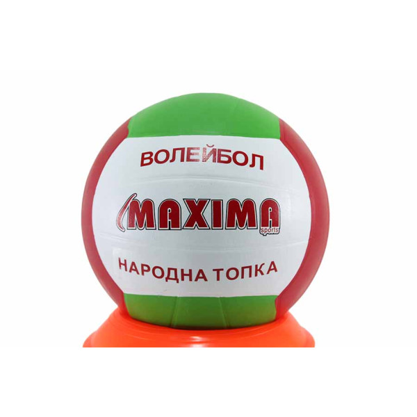 Бели топка за волейбол, здрава еко-кожа -  за открити и закрити площи N 100022641