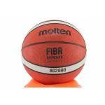 Оранжеви топка за баскетбол, гумена материя -  за открити и закрити площи N 100022645